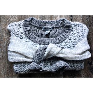 DKNY Grey Knit Pullover Sweater